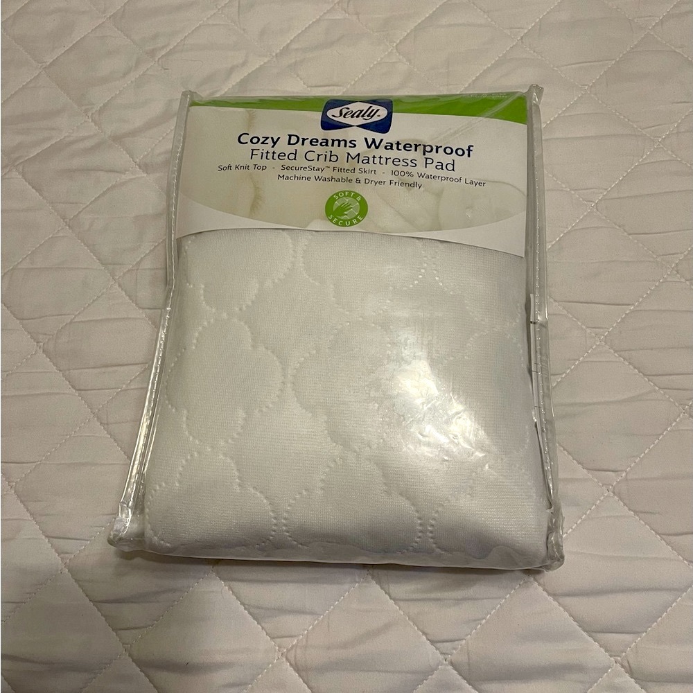 Sealy waterproof crib mattress pad